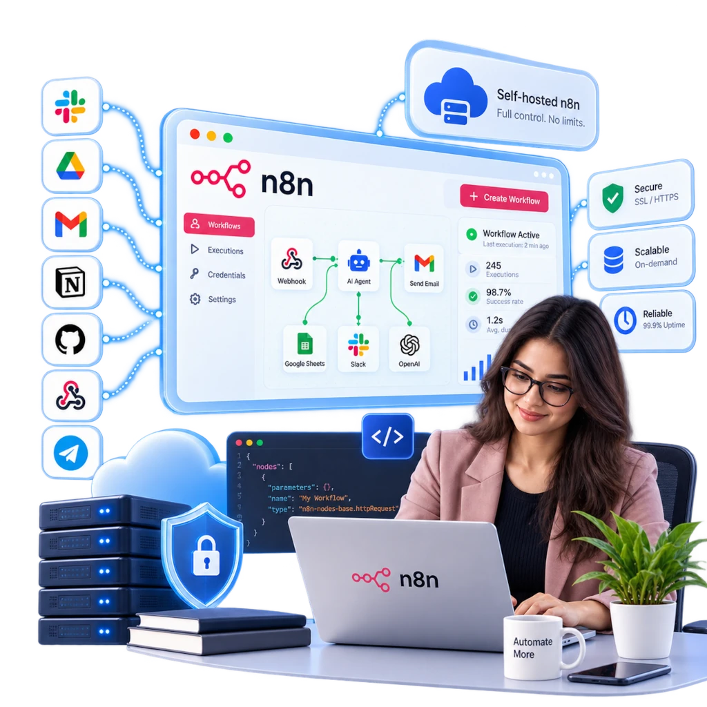 Self-Hosted n8n Hosting Built for